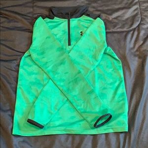 Green Under Armour Zipper Pull Over